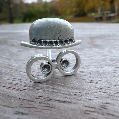 Handcrafted Abstract Silver Vintage Ring - Unique Modern Art Jewelry - Ring For Women