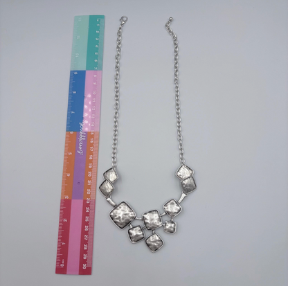 Chunky Vintage Style Necklace, Geometric Statement Jewelry, Gift for her
