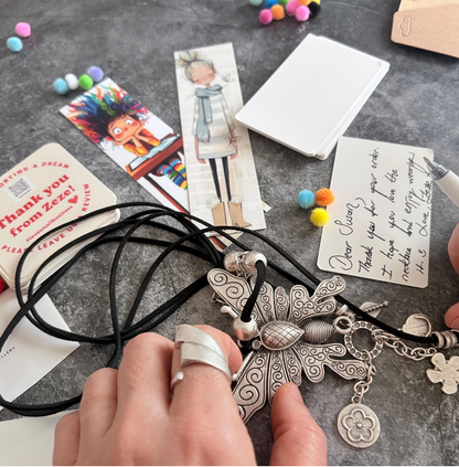 Butterfly Pendant Necklace | Boho Vintage-inspired necklace, Adjustable Long Cord Jewellery, Silver Plated Brass Jewelry