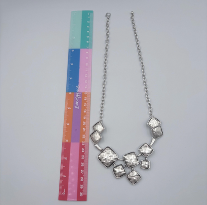 Chunky Vintage Style Necklace, Geometric Statement Jewelry, Gift for her