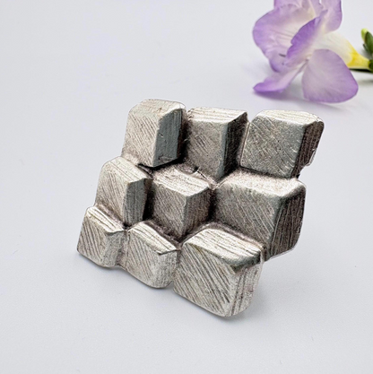Bold Geometric 3D Ring | Modern Statement Jewelry | Handmade Art Ring