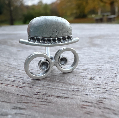 Handcrafted Abstract Silver Vintage Ring - Unique Modern Art Jewelry - Ring For Women