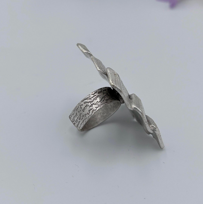 Bold Geometric 3D Ring | Modern Statement Jewelry | Handmade Art Ring