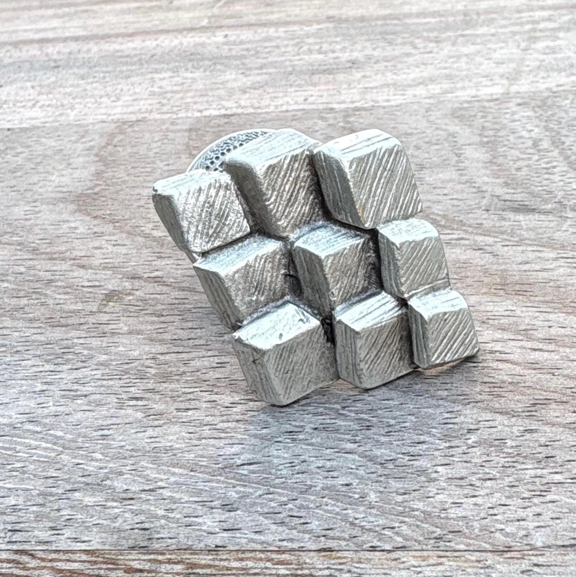 Bold Geometric 3D Ring | Modern Statement Jewelry | Handmade Art Ring