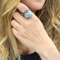 Sculptural Brass Ring – Bold Modern Art Design